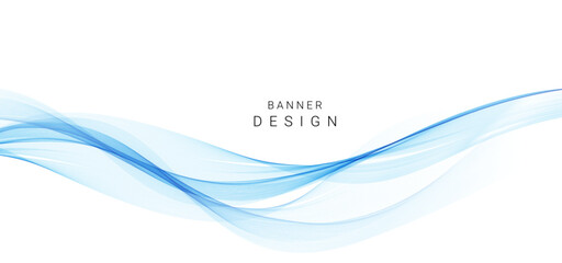 Wall Mural - Abstract stylish wave design background isolated on white