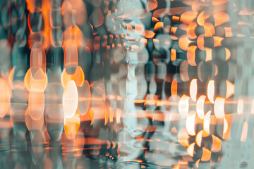 Poster - Abstract background with reflections and caustics. Hi-tech. Futuristic background image. Created with Generative AI technology.