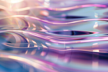 Poster - Abstract background with reflections and caustics. Hi-tech. Futuristic background image. Created with Generative AI technology.