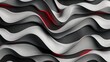 Abstract black and red wavy pattern background design