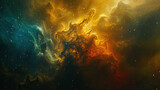 Fototapeta  - Galactic Tapestry: Nebulae and Stars
