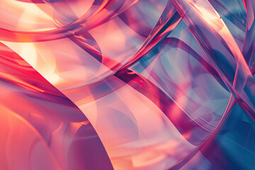 Poster - Abstract background with reflections and caustics. Hi-tech. Futuristic background image. Created with Generative AI technology.