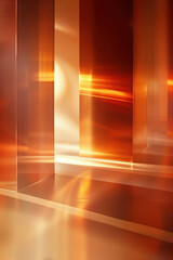 Poster - Abstract background with reflections and caustics. Hi-tech. Futuristic background image. Created with Generative AI technology.