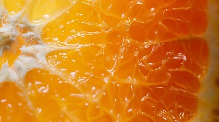 Poster - Bright juicy orange pulp closeup Highquality image is suitable for topics healthy lifestyle vitamins proper nutrition diet summer fresh juices Background fruit texture : Generative AI