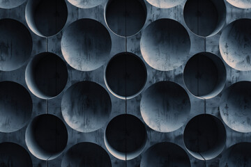 Poster - Abstract 3d pattern. Brutalist style. Background image. Created with Generative AI technology.