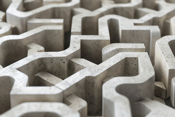 Poster - Abstract 3d pattern. Brutalist style. Background image. Created with Generative AI technology.