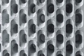 Poster - Abstract 3d pattern. Brutalist style. Background image. Created with Generative AI technology.