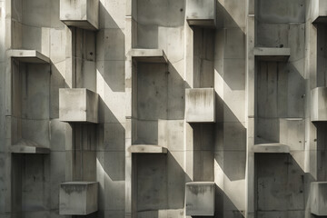 Poster - Abstract 3d pattern. Brutalist style. Background image. Created with Generative AI technology.