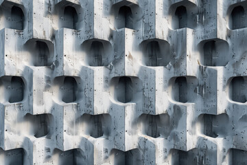 Poster - Abstract 3d pattern. Brutalist style. Background image. Created with Generative AI technology.
