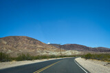 Fototapeta Londyn - The Road to Calico Ghost Town on a Summer Day - California, USA