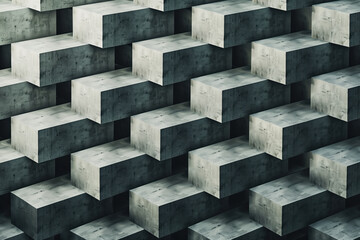 Poster - Abstract 3d pattern. Brutalist style. Background image. Created with Generative AI technology.