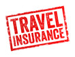 Travel Insurance is a type of insurance coverage designed to protect travelers against unexpected events or emergencies that may occur before or during a trip, text concept stamp