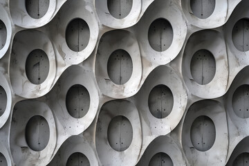 Poster - Abstract 3d pattern. Brutalist style. Background image. Created with Generative AI technology.