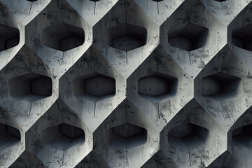 Poster - Abstract 3d pattern. Brutalist style. Background image. Created with Generative AI technology.