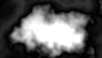 Aufkleber - Black smoke steam isolated transparent background. Fog and mist effect for text or space. Overlay with transparent background