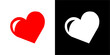 heart logo vector