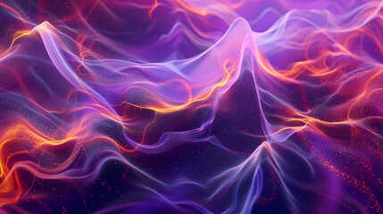 Wall Mural - Dynamic Abstract Background With Pulsing Energy