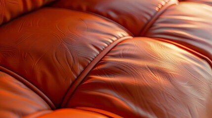 Poster - Close up  Leather Sofa   Rexine Texture : Generative AI