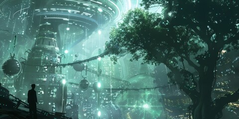 Wall Mural - sci-fi concept