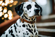 dog Dalmatian purposeful Confident background proud nose ear purebred grey lip aesthetic face short serious profile accurateness