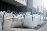 Fototapeta Miasto - big bag transport bag warehouse