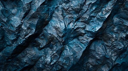 Aufkleber - Blue grunge background Toned mountain texture Closeup Black rock background Dark blue stone backdrop Enchanted fantasy world : Generative AI