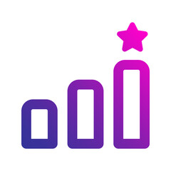 Sticker - goal gradient icon