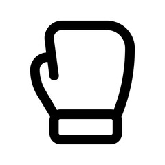 Poster - boxing gloves line icon