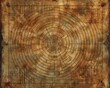 Sunstone labyrinth map, lines of cartography revealing paths to wisdom, available through internet on the sky services,