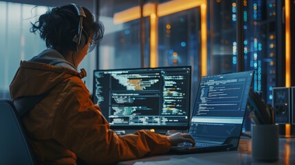 Poster - The data center employs an experienced female manager who effectively coordinates the work of a team of IoT specialists and ensures the smooth operation of the information infrastructure.