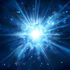 Poster - Radiant Cosmic Explosion of Light Captivating Digital Designed to Capture Viewer s Attention