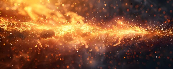 Poster - Mesmerizing Explosion of Illuminated Light on a Dark Background Providing a Dramatic Effect for and Graphic Design Projects
