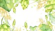 Lush green hops dangle background Generative AI