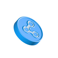 Poster - share menu send icon 3d symbol 