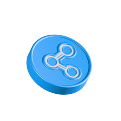 Poster - share menu send icon 3d symbol 
