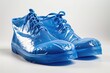 Antibacterial Blue Shoe Covers for Men's Shoes - Hygienic and Protective Equipment for Hospital and Isolated Settings