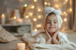 Young Girl Enjoying a Relaxing Spa Day at Home