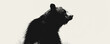 Bear | Minimalist and Simple Silhouette - Vector illustration