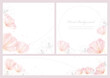 Vector Floral Background Illustration Set With Text Space Isolated On A Plain Background.
