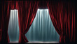 Shaded Bottom Deep Red Curtain background presentation drape cinema theatre spot stage illustration illuminated abstract performance famous dramatic entry event celebration solemn tight festive