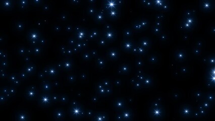 Wall Mural - black stars abstract particles background