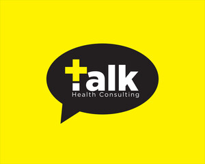 Wall Mural - health talk and medical consult logo designs