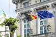 Belgique Bruxelles drapeau belge Europe CEE EEC Capitale europeenne union