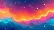 Flowing gradient background modern design with colorful, geometric shapes, stars and liquid color. You can use this design for social media, idol posters, banners and flyers.