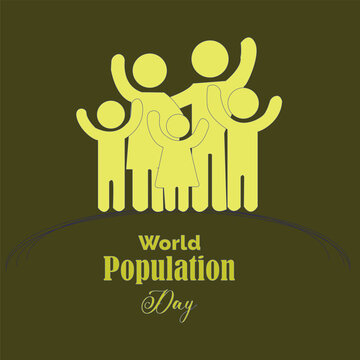 This is simple and vector World Population Day background and it is editable.