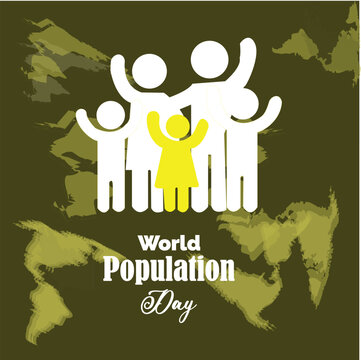 This is simple and vector World Population Day background and it is editable.