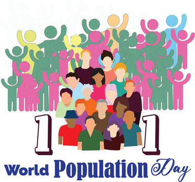 This is simple and vector World Population Day background and it is editable.