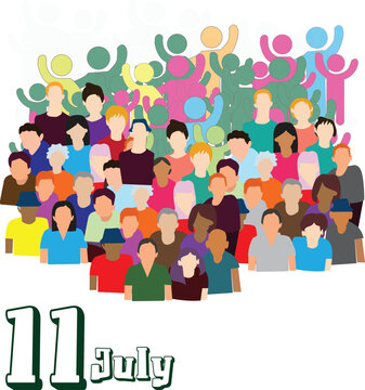 This is simple and vector World Population Day background and it is editable.