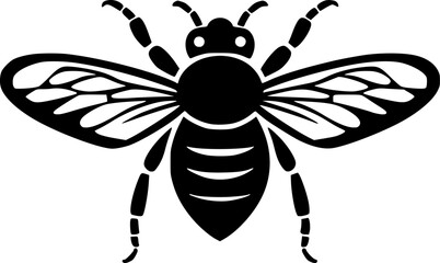 Bee - High Quality Vector Logo - Vector illustration ideal for T-shirt graphic