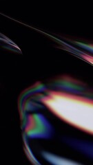 Poster - Abstract vertical animation, 3d render of a background with color dispersion effect, 4k seamless looped video